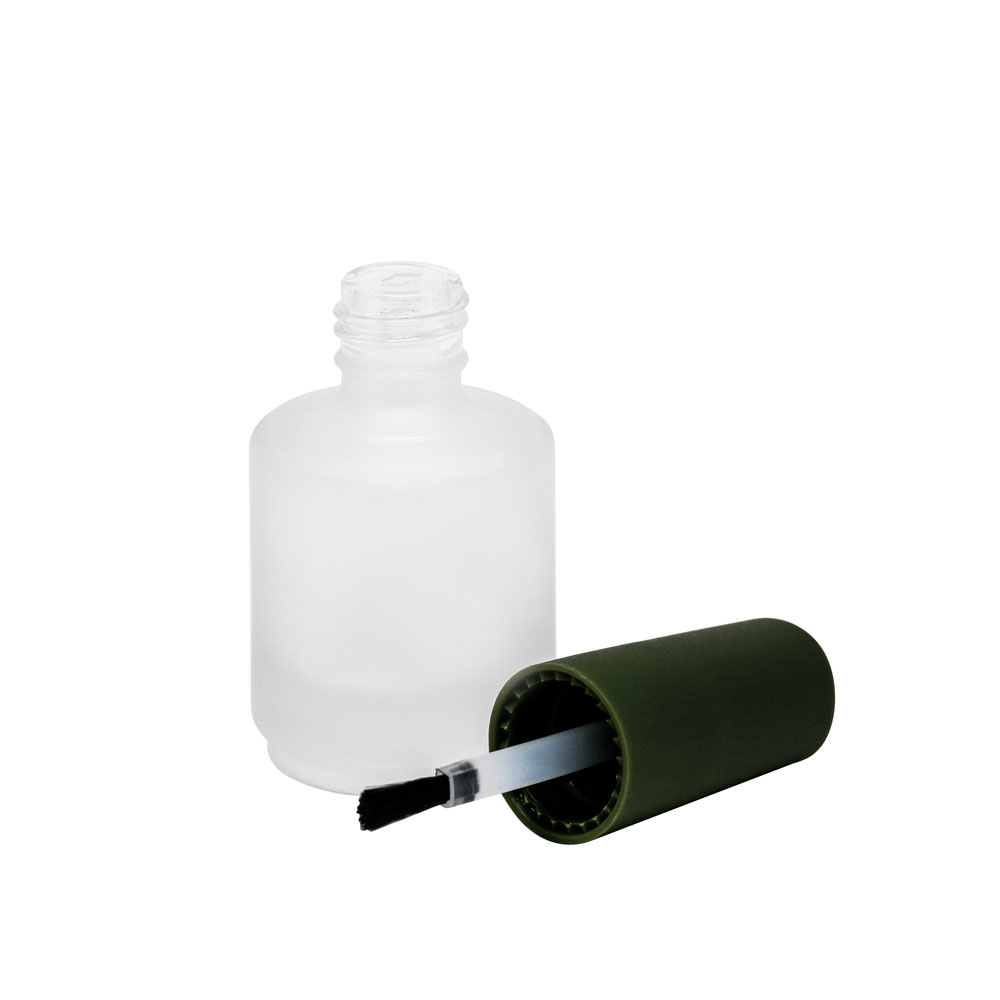 15ml custom white round empty nail polish glass bottle oem odm uv gel polish container
