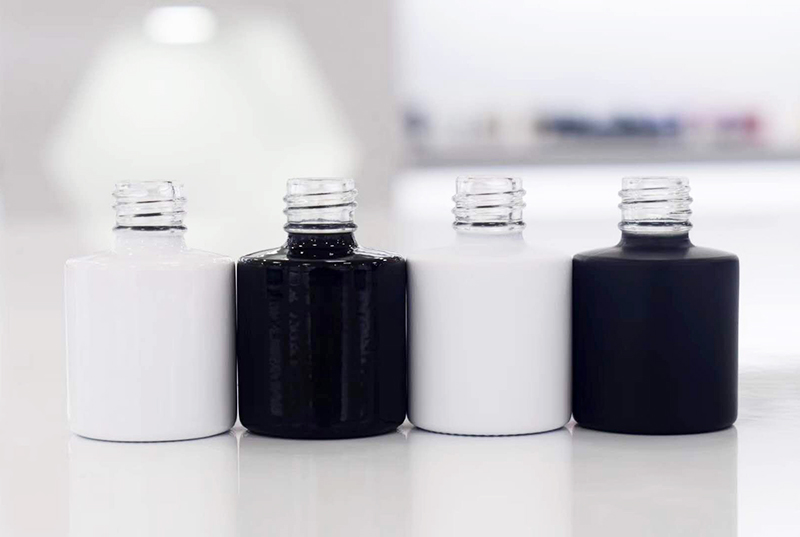 15ml empty unique glass pot for color gel custom polish nail bottle nail glue gel bottle