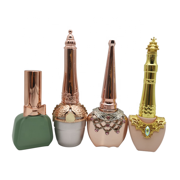 15ml glass high quality nail polish bottles pink top nail polish bottle nail polish bottle with caps