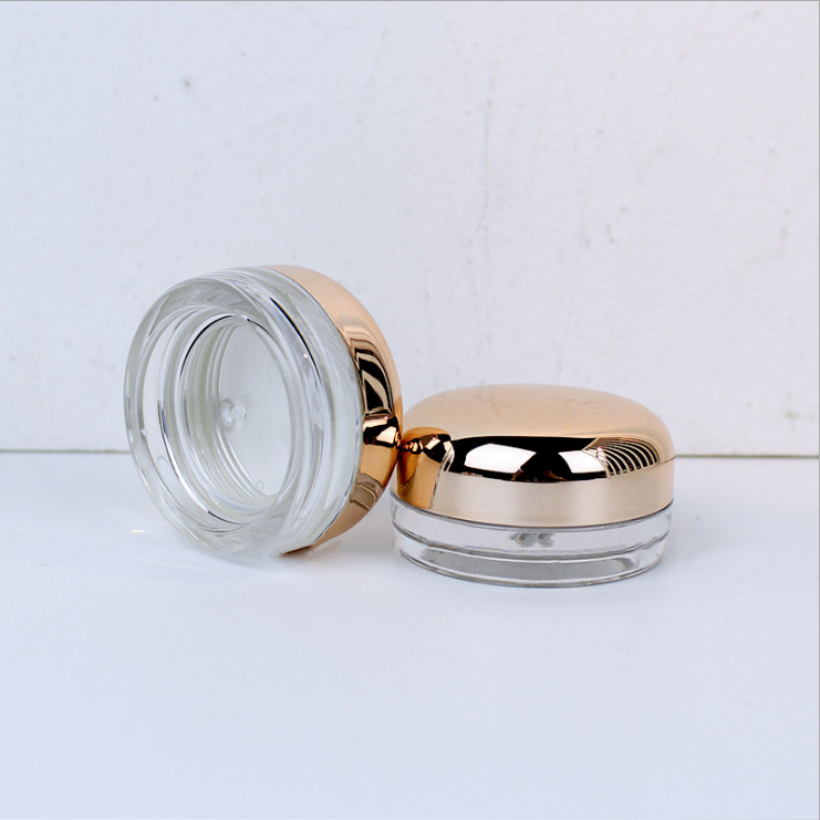 15ml gold lid cream bottle face cream jar eye cream box ointment bottle bottle round cosmetic packing material