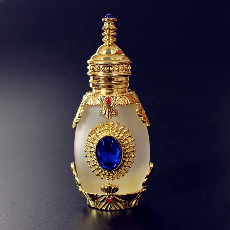 15ml metal arabic glass bottles dubai arabian glass applicator bottles for essential oil