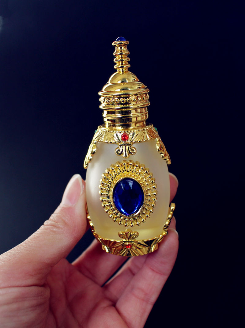 15ml metal arabic glass bottles dubai arabian glass applicator bottles for essential oil