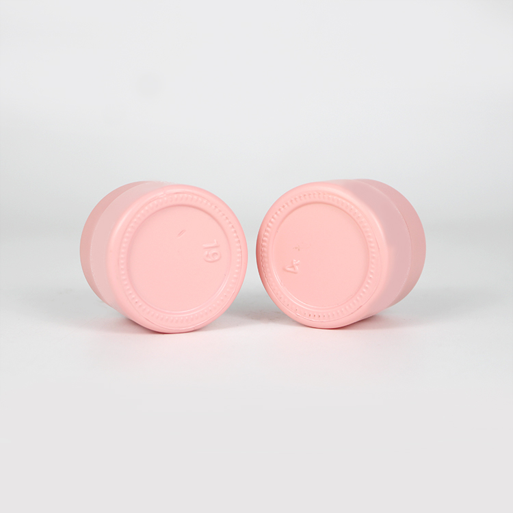 15ml pink ceramic mini cream jar cosmetic with screw lid