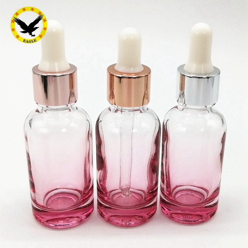 15ml pink glass dropper bottles e liquid essential oil glass bottles