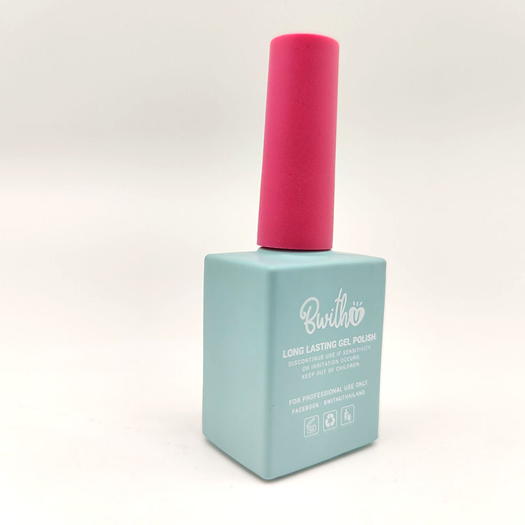 15ml rectangular customized nail polish glass bottle