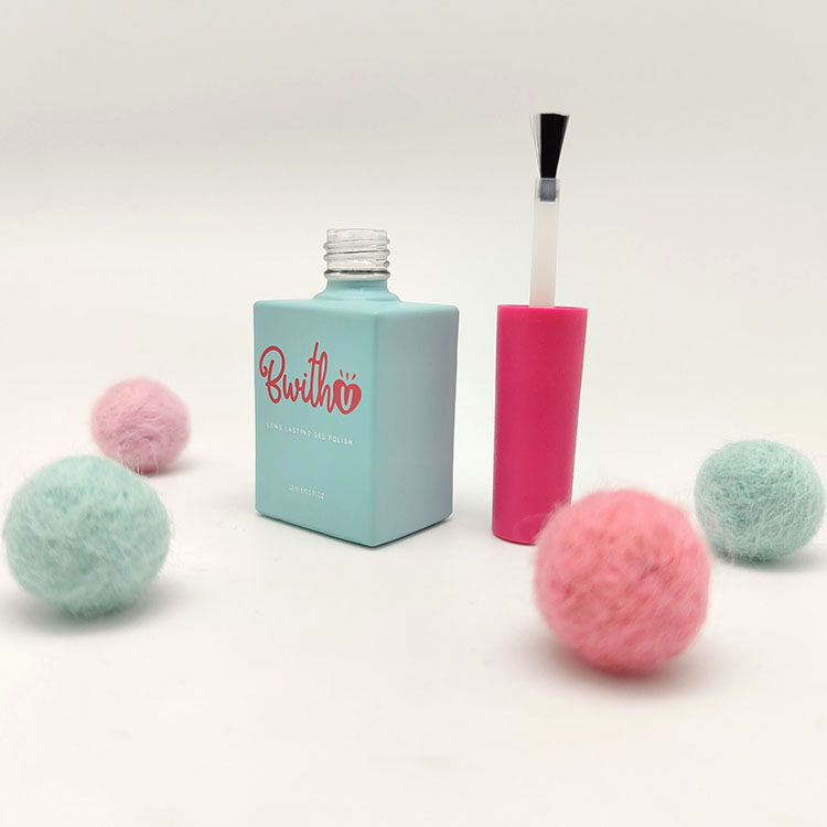 15ml rectangular customized nail polish glass bottle