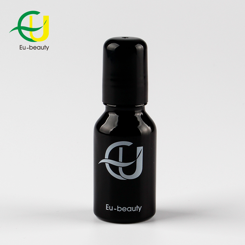 15ml roll-on essential oil bottle 15ml black glass roll on bottle with roller ball
