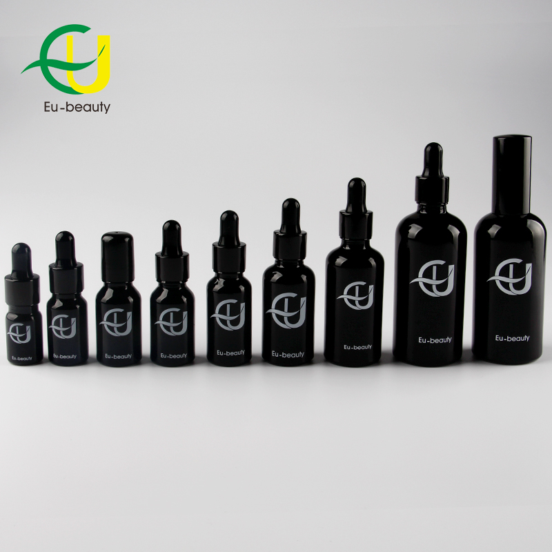 15ml roll-on essential oil bottle 15ml black glass roll on bottle with roller ball