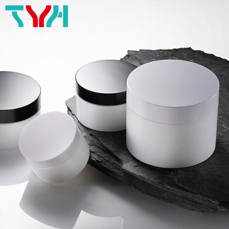 15ml to 250ml PP plastic Integrated round empty cosmetic jar with ABS or PP cap
