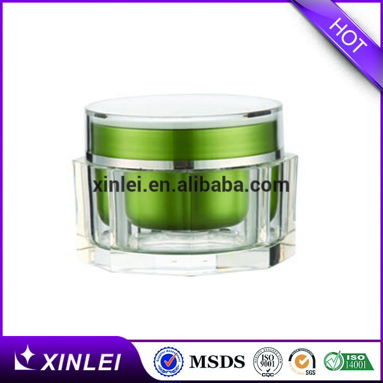 15ml30ml50ml octangle shape cosmetics cream packaging use acrylic jar