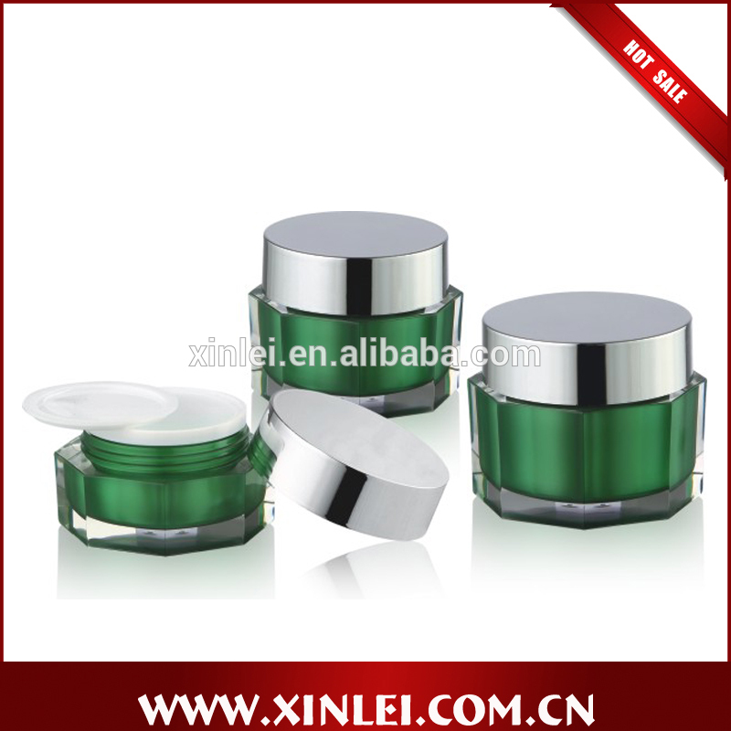 15ml30ml50ml octangle shape cosmetics cream packaging use acrylic jar