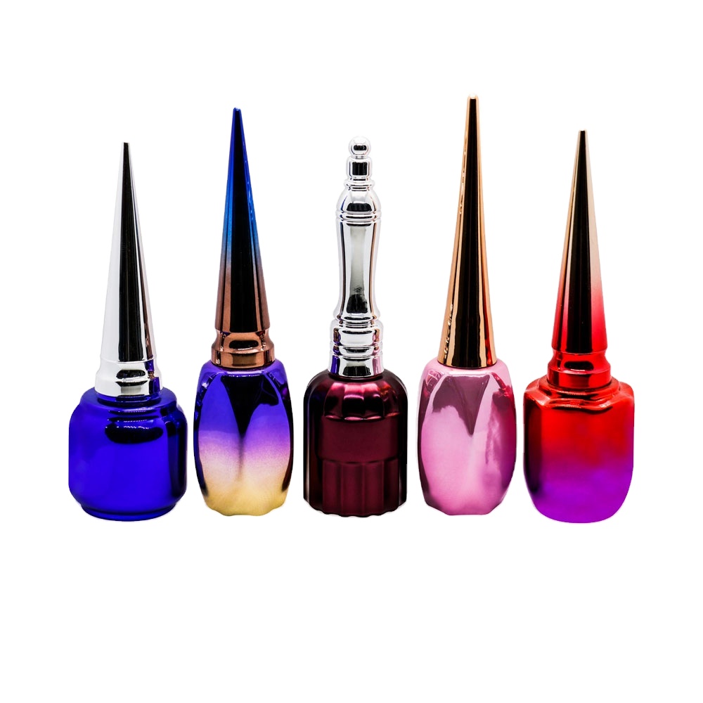 15mlnail polish glass bottle large clear 15ml oval round glass nail polish bottle for nail polish