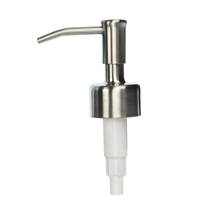 16 OZ 480 ML Clear Boston Round Glass Soap Bottle with Stainless Steel Pump