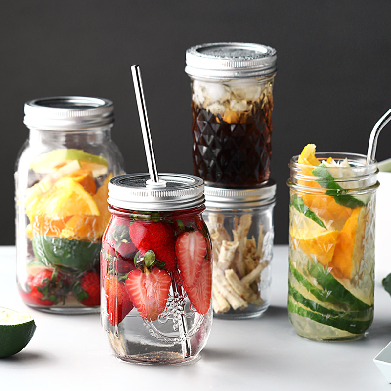 16-Ounces Regular/Wide Mouth Mason jars with Lid
