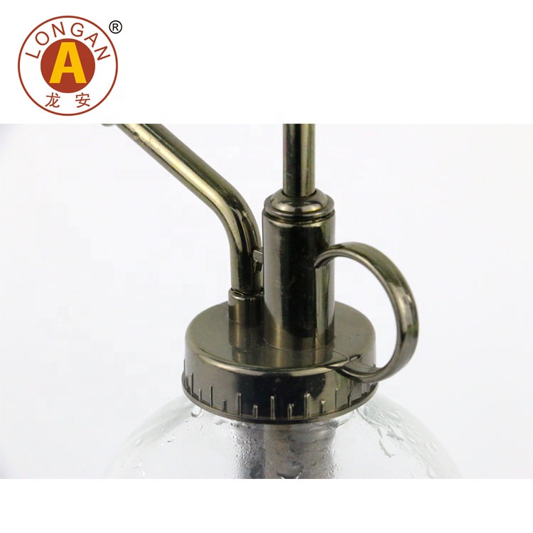 16 Oz Water Sprayer Nozzle Colorful Metal Stainless Steel Pressure Mist Spray Pump Glass Bottle With Plastic Pump Foam Sprayer
