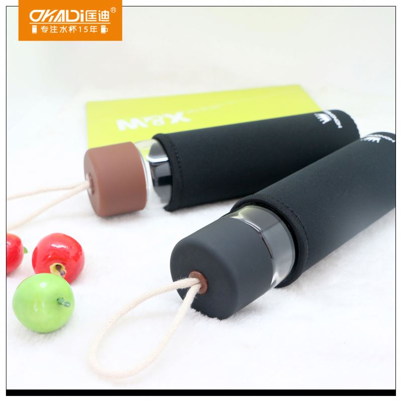 16 Oz Wholesale Custom Logo Borosilicate Glass Water Bottles For Office Use