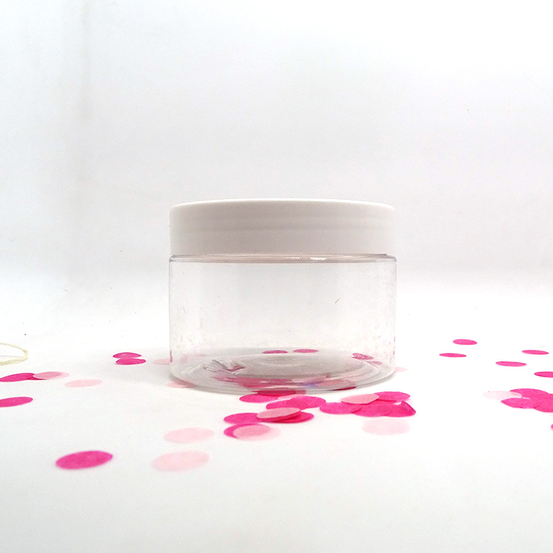 16 oz 500ml Clear Plastic Transparent Pet Cosmetic Cream Hair jars