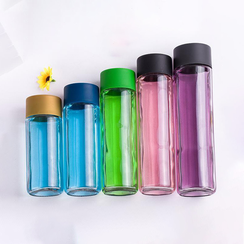 16 oz 500ml Kombucha Round Voss Water Glass Bottle With Lid Beverage Glass Bottle