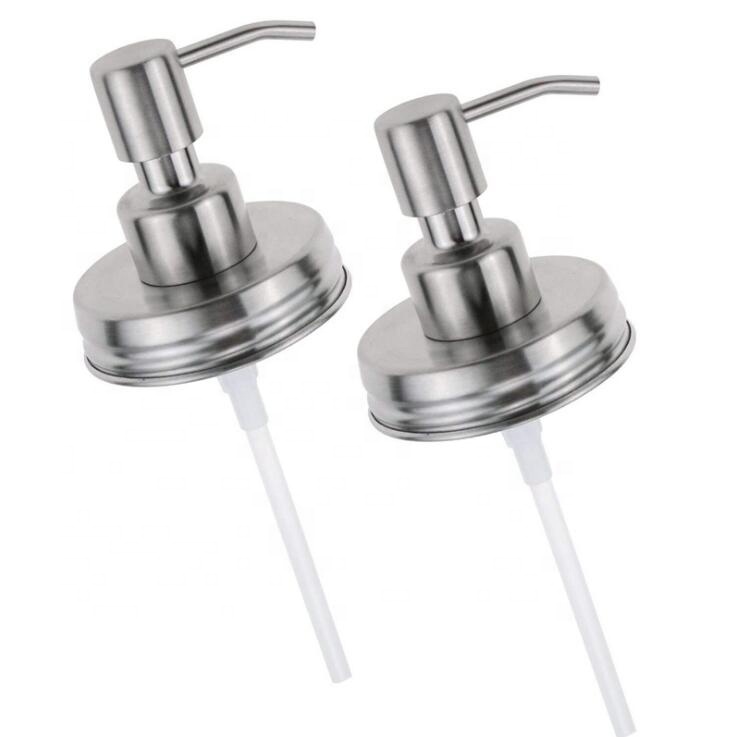 16 oz 500ml Wide Mouth Stainless Steel Pump Spray Glass Mason Jars for Liquid Soap Shampoo