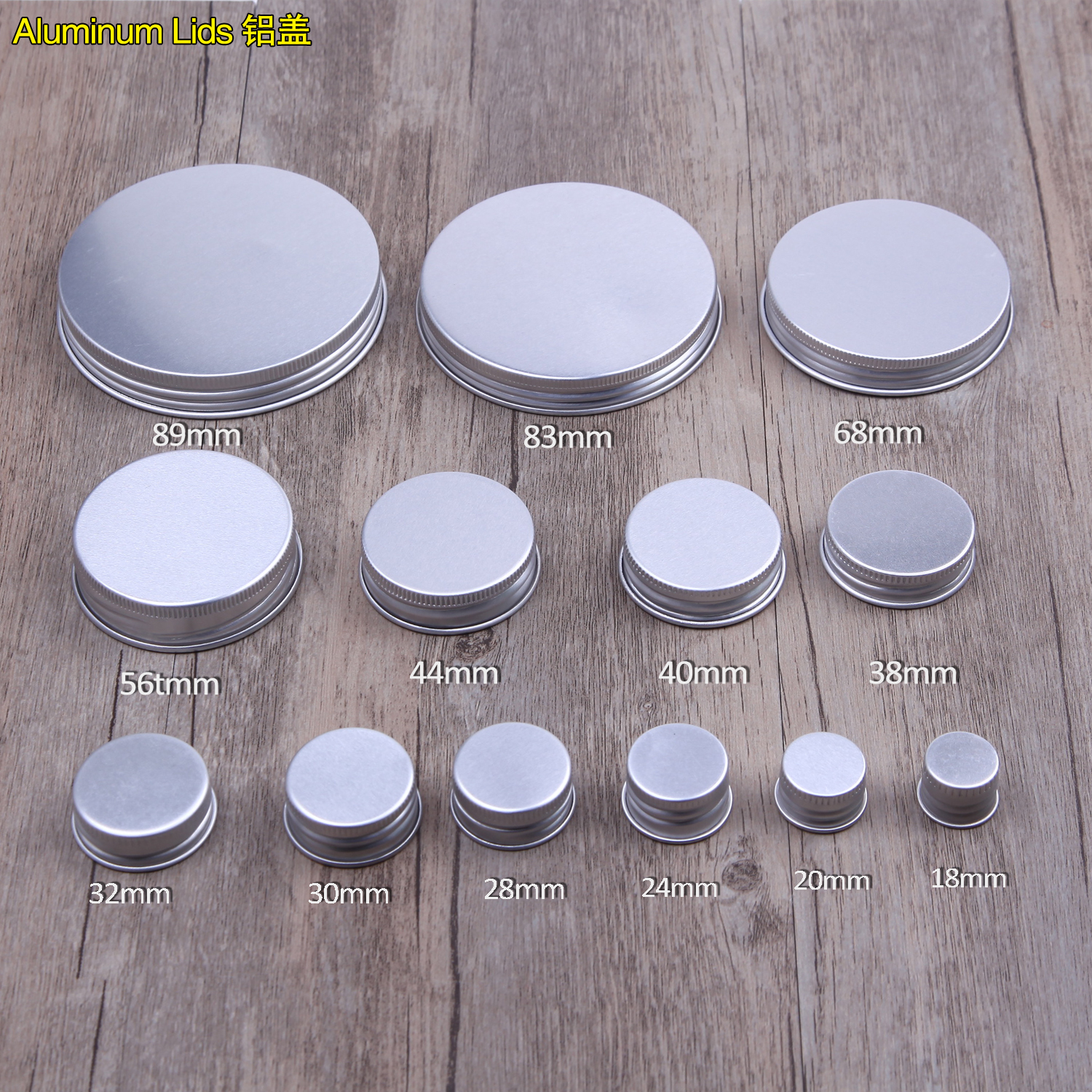 16 oz 8 oz 4 oz Clear Jar with Bright Color Cap Top