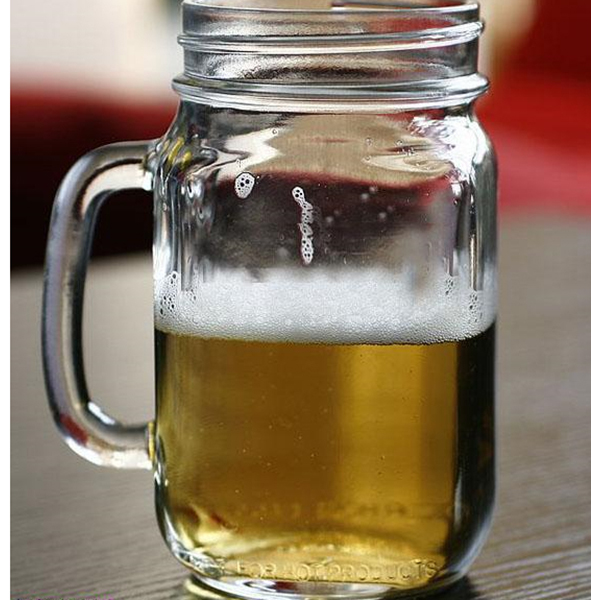 16 oz Clear Glass Mason Jar with Handles - Mason Jar Mug with handle