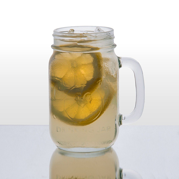 16 oz Clear Glass Mason Jar with Handles - Mason Jar Mug with handle