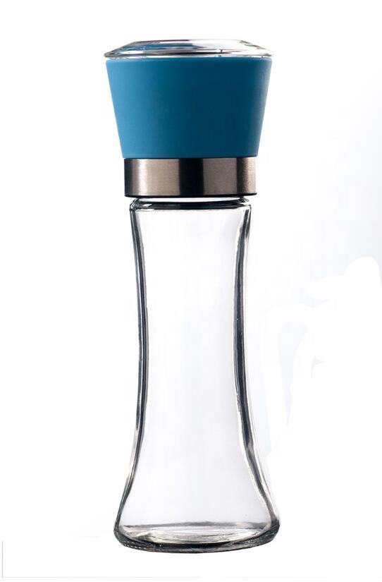 160ml Pepper grinder seasoning bottle spice glass bottle with screw plastic cap