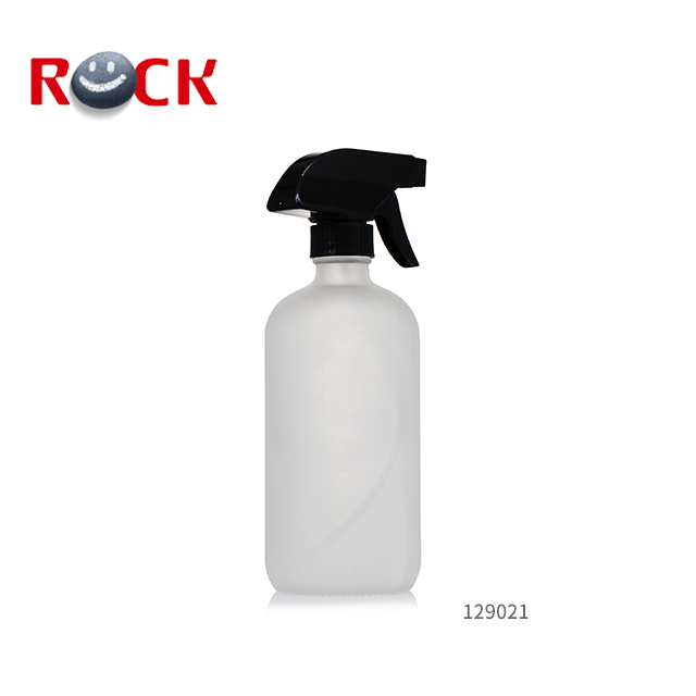 16OZ Frost Boston Glass Essential Oil Bottle With Sprayer Trigger