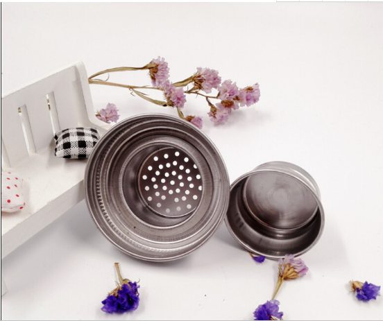 16OZ clear glass mason jar glass cocktail shaker set with steel lid