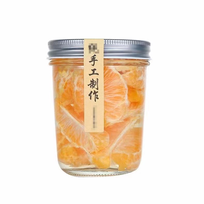 16OZ empty glass mason jar with canning lids wide mouth drink for fruit food jam jelly canned