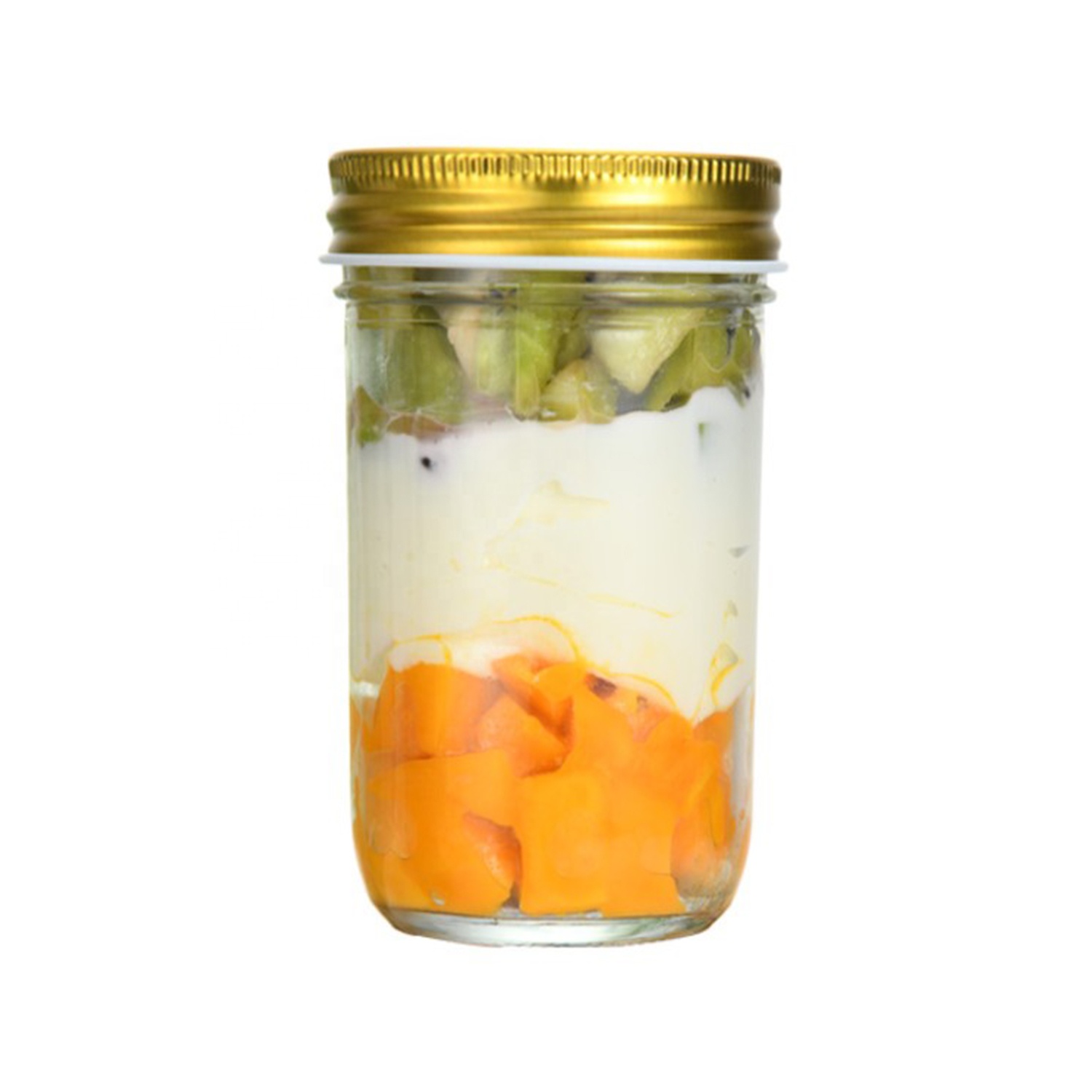 16OZ empty glass mason jar with canning lids wide mouth drink for fruit food jam jelly canned