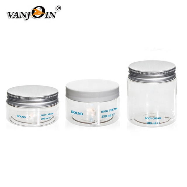 16oz 100ml 200ml of 89/400 Wide Mouth Clear Wide Mouth Round Plastic Jars