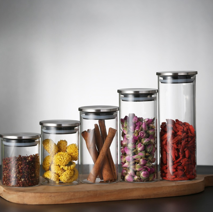 16oz 200ml wide mouth storage spice bottle glass