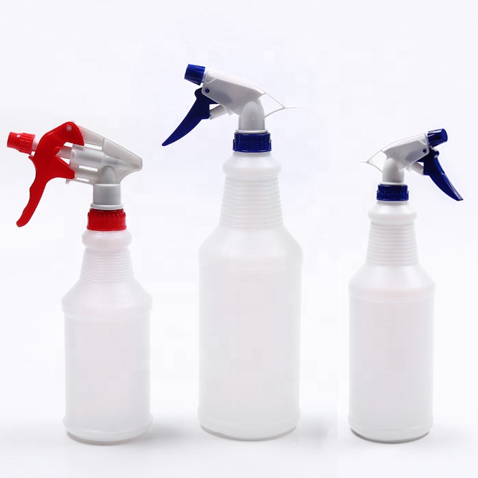 16oz 32oz 600ml HDPE Washing Car Liquid Chemical Cleaning Agent Detergent Bottle Plastic Hand Trigger Spray Bottle