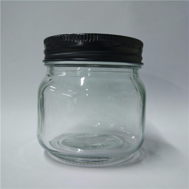 16oz 32oz glass flared mason jar wholesale with tinplate canning lid band