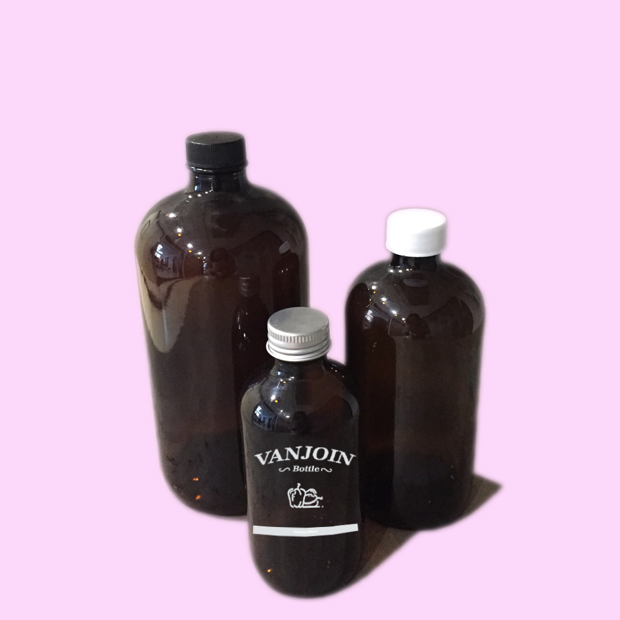 16oz 480ml Amber Round Kombucha Glass Bottle for Cold Brew with Screw Lid