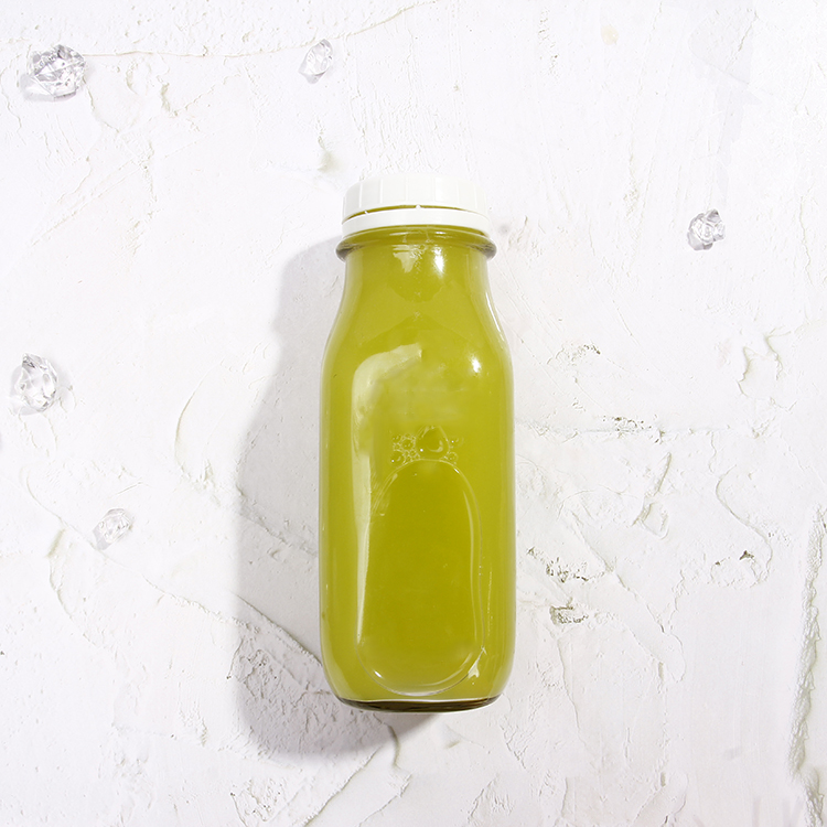 16oz 500ml 1000ml french square yogurt milk beverage glass bottle with tamper evident lid