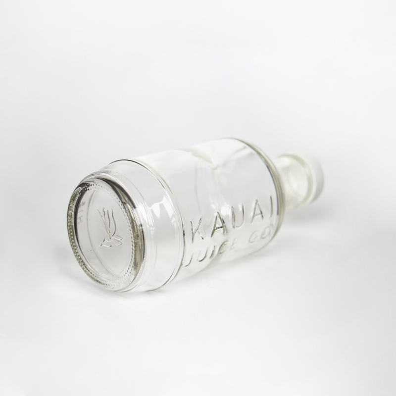 16oz 500ml Clear Glass BBQ Sauce Bottle With Plastic Cap For Cooking