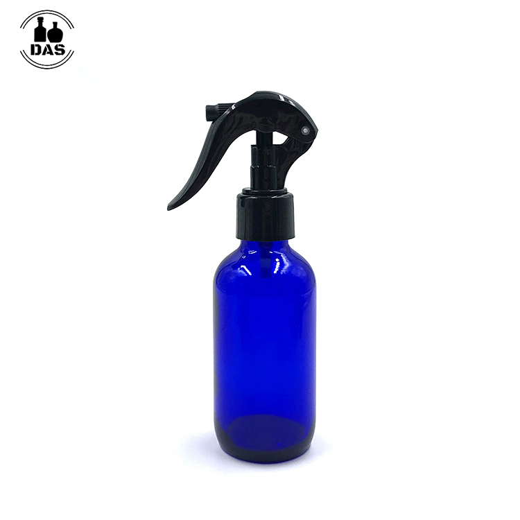 16oz 500ml Colorful Empty Frosted Coated Disinfectant Spray Boston Round Glass Bottle with Trigger Sprayer