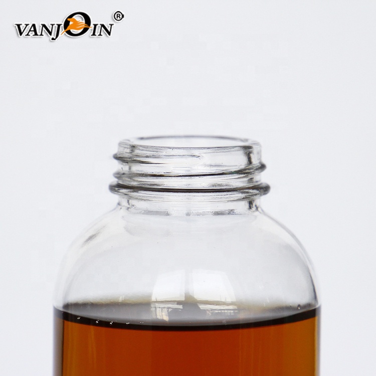 16oz 500ml Kombucha Glass Bottle Cylinder Round Glass Bottle For Juice Beverage With Plastic Screw Lid