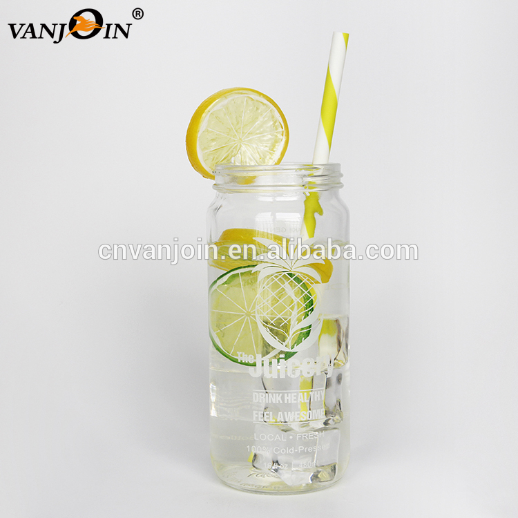 16oz 500ml Unique Cylinder Empty Glass Cold Brew Coffee Bottles