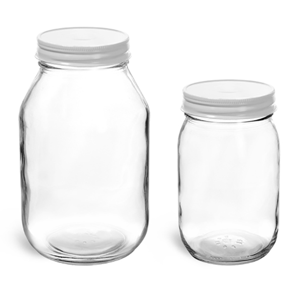 16oz 500ml clear glass Metal Plastisol Lined Caps tinplate lid glass food honey bottle