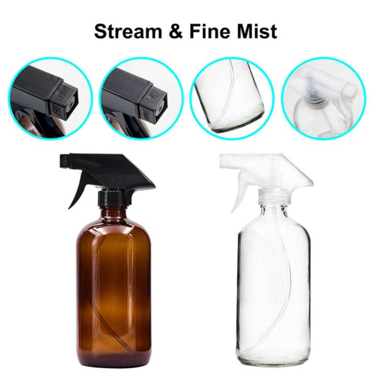 16oz Amber Glass Spray Bottles for Essential Oils