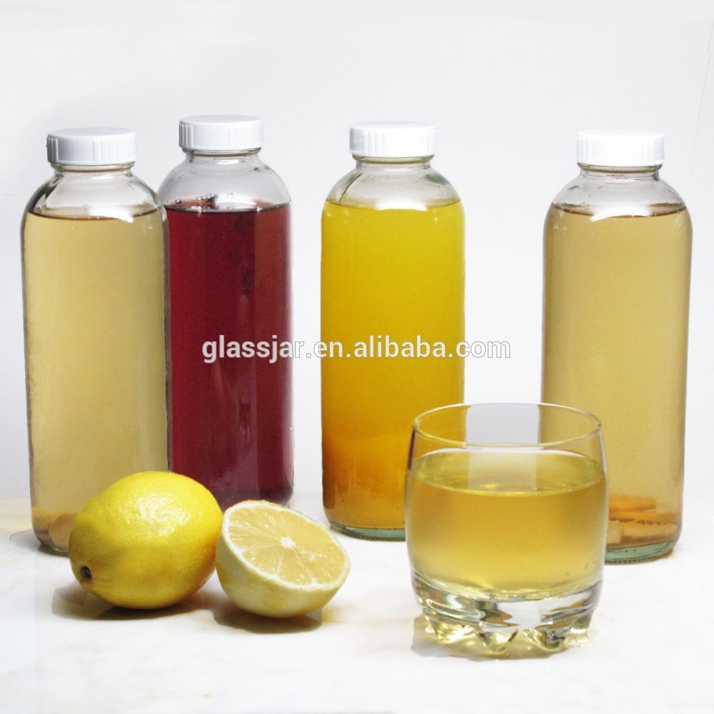 16oz Best drinking glass bottles for Kombucha with screw lid