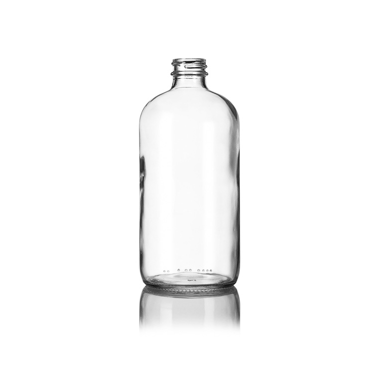 16oz Clear Glass Spray Bottles Empty Reusable Refillable Container with Measurement Marks