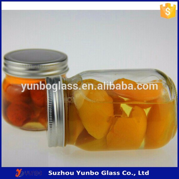 16oz Glass FLINT MAYO ROUND GLASS JAR - 70-470 NECK- Wholesale Pint Canning Jars