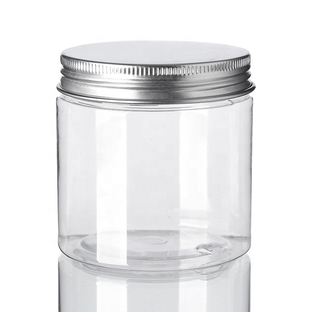 16oz Plastic Bpa Free Jars 500ml Airtight Pet Cream Jars