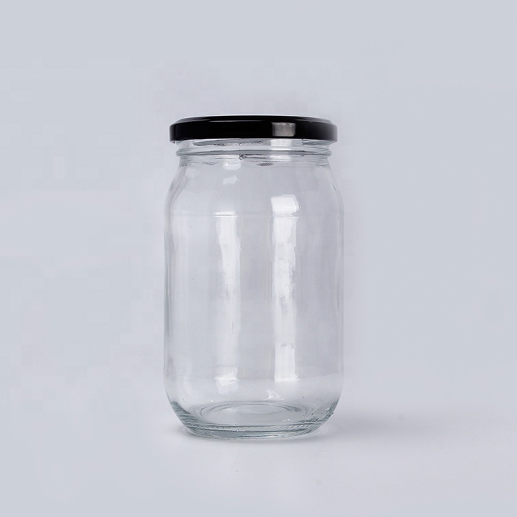 16oz Round Pickled Jar 500ml Mayonnaise Glass Jar With 82mm Metal Twist Off Lid