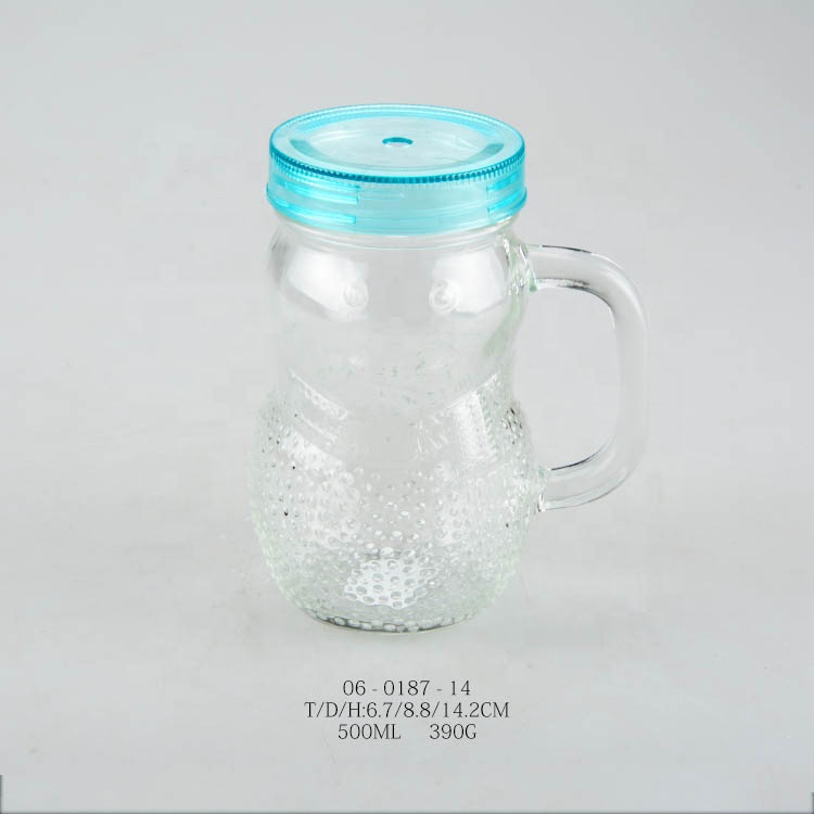 16oz Snowman Shape Glass Mason Jar with Metal Lid