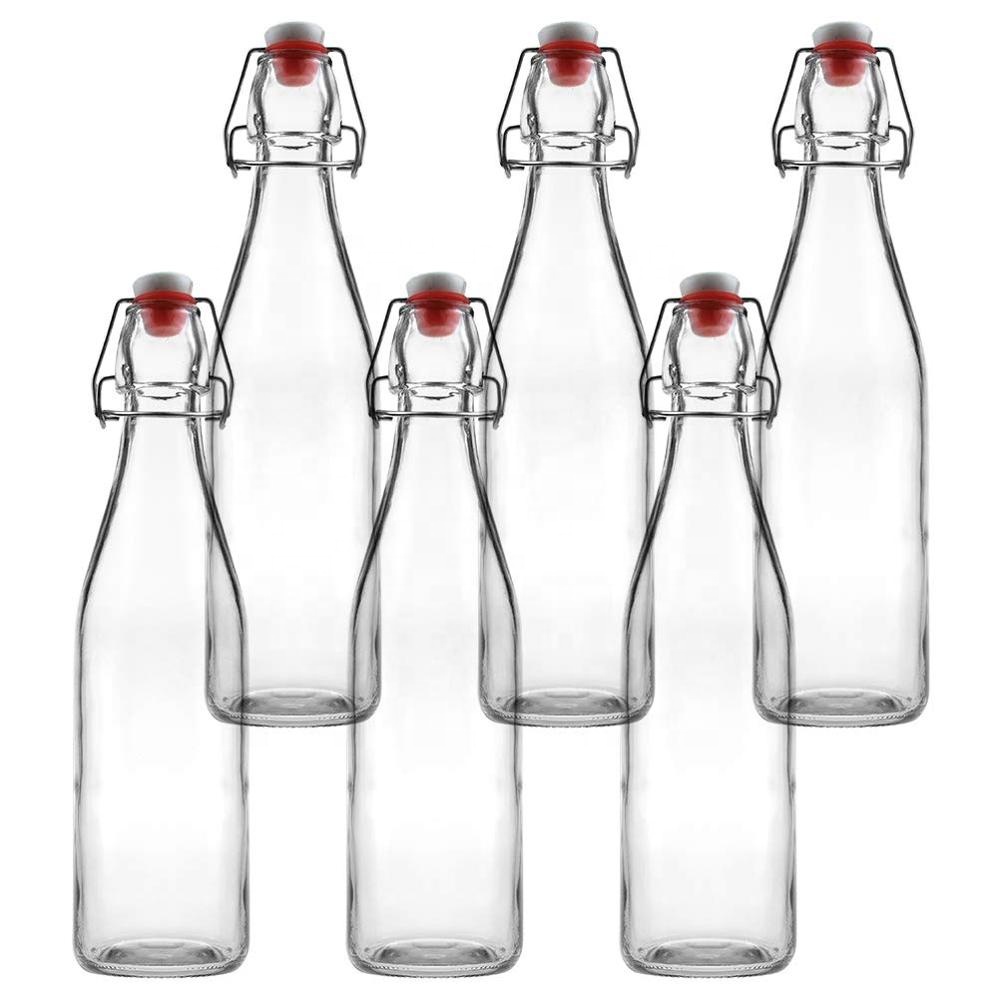 16oz Swing Top Glass Bottles Flip Top Brewing Bottles For Kombucha, Kefir, Beer
